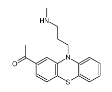 1-[10-[3-(methylamino)propyl]phenothiazin-2-yl]ethanone结构式