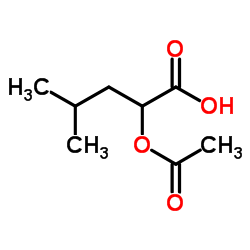 2-Acetoxy-4-methylpentanoic acid结构式