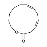 1-oxacyclotrideca-4,7-dien-2-one结构式