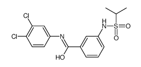 N-(3,4-dichlorophenyl)-3-(propan-2-ylsulfonylamino)benzamide结构式