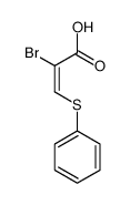 2-bromo-3-phenylsulfanylprop-2-enoic acid Structure