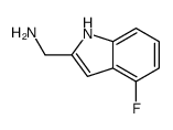 (4-fluoro-1H-indol-2-yl)methanamine Structure