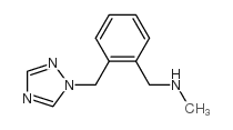 N-methyl-1-[2-(1,2,4-triazol-1-ylmethyl)phenyl]methanamine Structure