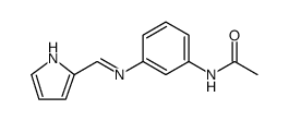 Acetamide, N-[3-[(1H-pyrrol-2-ylmethylene)amino]phenyl]结构式