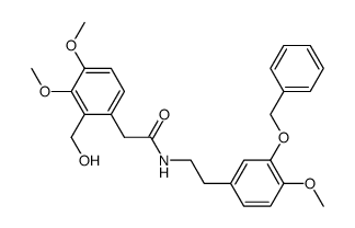N-(2-(3-Benzyloxy-4-methoxyphenyl)-ethyl)-(3,4-dimethoxy-2-hydroxymethyl)-phenylacetamide Structure