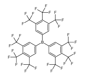 tris[3,4,5-tris(trifluoromethyl)phenyl]borane Structure