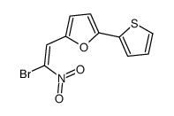 2-(2-bromo-2-nitroethenyl)-5-thiophen-2-ylfuran Structure