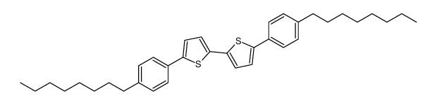 2-(4-octylphenyl)-5-[5-(4-octylphenyl)thiophen-2-yl]thiophene Structure