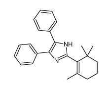 4,5-diphenyl-2-(2,6,6-trimethylcyclohexen-1-yl)-1H-imidazole结构式