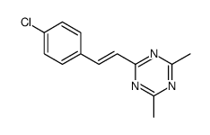 2-[2-(4-chlorophenyl)ethenyl]-4,6-dimethyl-1,3,5-triazine结构式