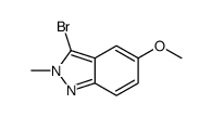 3-bromo-5-methoxy-2-methylindazole结构式