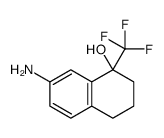 7-amino-1-(trifluoromethyl)-3,4-dihydro-2H-naphthalen-1-ol Structure