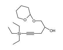 (2S)-1-(oxan-2-yloxy)-5-triethylsilylpent-4-yn-2-ol结构式