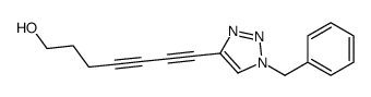 7-(1-benzyltriazol-4-yl)hepta-4,6-diyn-1-ol结构式
