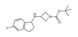 3-(5-fluoro-indan-1-ylamino)-azetidine-1-carboxylic acid tert-butyl ester Structure