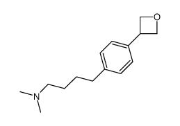 N,N-dimethyl-4-[4-(oxetan-3-yl)phenyl]butan-1-amine结构式