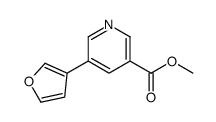 methyl 5-(furan-3-yl)pyridine-3-carboxylate结构式