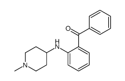 [2-[(1-methylpiperidin-4-yl)amino]phenyl]-phenylmethanone结构式