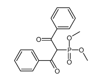 2-dimethoxyphosphoryl-1,3-diphenylpropane-1,3-dione Structure