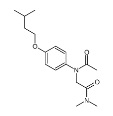 2-[N-acetyl-4-(3-methylbutoxy)anilino]-N,N-dimethylacetamide Structure