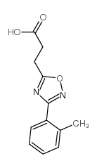 3-[3-(2-methylphenyl)-1,2,4-oxadiazol-5-yl]propanoic acid结构式