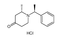 (S)-2-methyl-1-((S)-1-phenylethyl)piperidin-4-one Structure