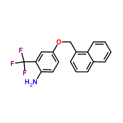 4-(1-Naphthylmethoxy)-2-(trifluoromethyl)aniline结构式