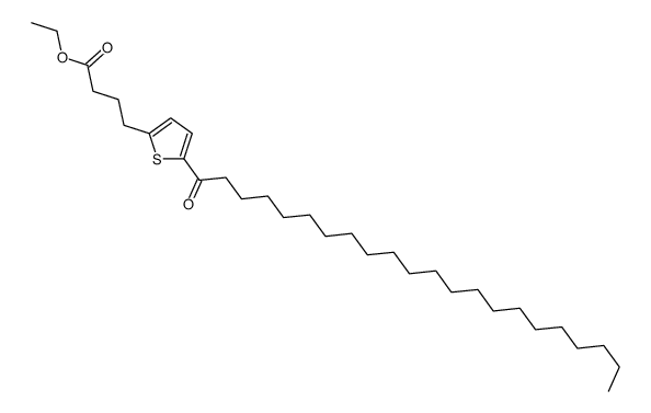 ethyl 4-(5-docosanoylthiophen-2-yl)butanoate Structure