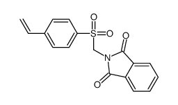 2-[(4-ethenylphenyl)sulfonylmethyl]isoindole-1,3-dione Structure