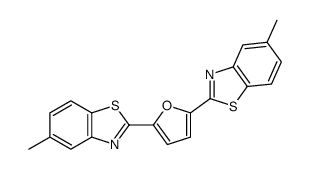 5-methyl-2-[5-(5-methyl-1,3-benzothiazol-2-yl)furan-2-yl]-1,3-benzothiazole Structure