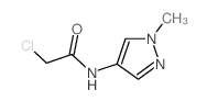 2-氯-N-(1-甲基-1H-吡唑-4-基)-乙酰胺结构式
