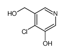 4-chloro-5-(hydroxymethyl)pyridin-3-ol Structure