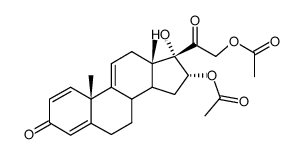 17α-Hydroxy-16α.21-diacetoxy-3.20-dioxo-pregnatrien-(1.4.9(11)) picture