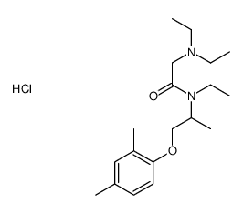 2-(diethylamino)-N-[1-(2,4-dimethylphenoxy)propan-2-yl]-N-ethylacetamide,hydrochloride结构式