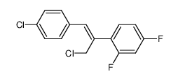 (Z)-1-[3-chloro-1-(4-chlorophenyl)prop-1-en-2-yl]-2,4-difluorobenzene结构式