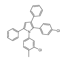 1-(3-chloro-4-methylphenyl)-2-(4-chlorophenyl)-3,5-diphenyl-1H-pyrrole Structure
