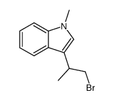 2-<1-Methyl-indol-3-yl>-1-brom-propan Structure