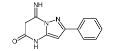 7-amino-2-phenyl-4H-pyrazolo[1,5-a]pyrimidin-5-one结构式