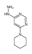 4-hydrazino-6-(piperidin-1-yl)pyrimidine结构式