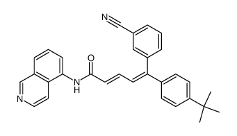 (2E,4Z)-5-(4-tert-Butylphenyl)-5-(3-cyanophenyl)-N-(isoquinolin-5-yl)-2,4-pentadienamide Structure