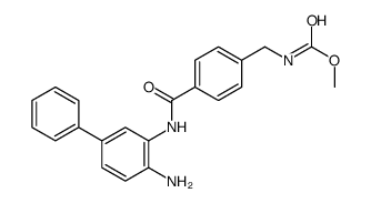 Carbamic acid, N-[[4-[[(4-amino[1,1'-biphenyl]-3-yl)amino]carbonyl]phenyl]Methyl]-, Methyl ester结构式
