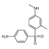 4-(4-aminophenyl)sulfonyl-N,3-dimethylaniline Structure