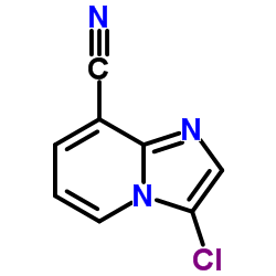 3-Chloroimidazo[1,2-a]pyridine-8-carbonitrile结构式