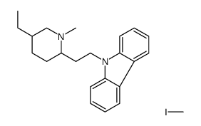 9-[2-(5-ethyl-1-methylpiperidin-2-yl)ethyl]carbazole,iodomethane Structure