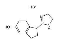 5-Hydroxy-2'-(1-indanyl)imidazoline HBr Structure
