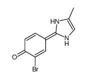 2-BROMO-4-(4-METHYL-1H-IMIDAZOL-2-YL)-PHENOL结构式