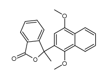 3-(1,4-dimethoxy-2-naphthyl)-3-methylphthalide结构式