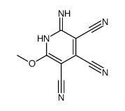 2-amino-6-methoxypyridine-3,4,5-tricarbonitrile结构式