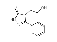 3H-Pyrazol-3-one,2,4-dihydro-4-(2-hydroxyethyl)-5-phenyl- structure