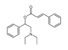 [2-(diethylamino)-1-phenylethyl] (E)-3-phenylprop-2-enoate Structure